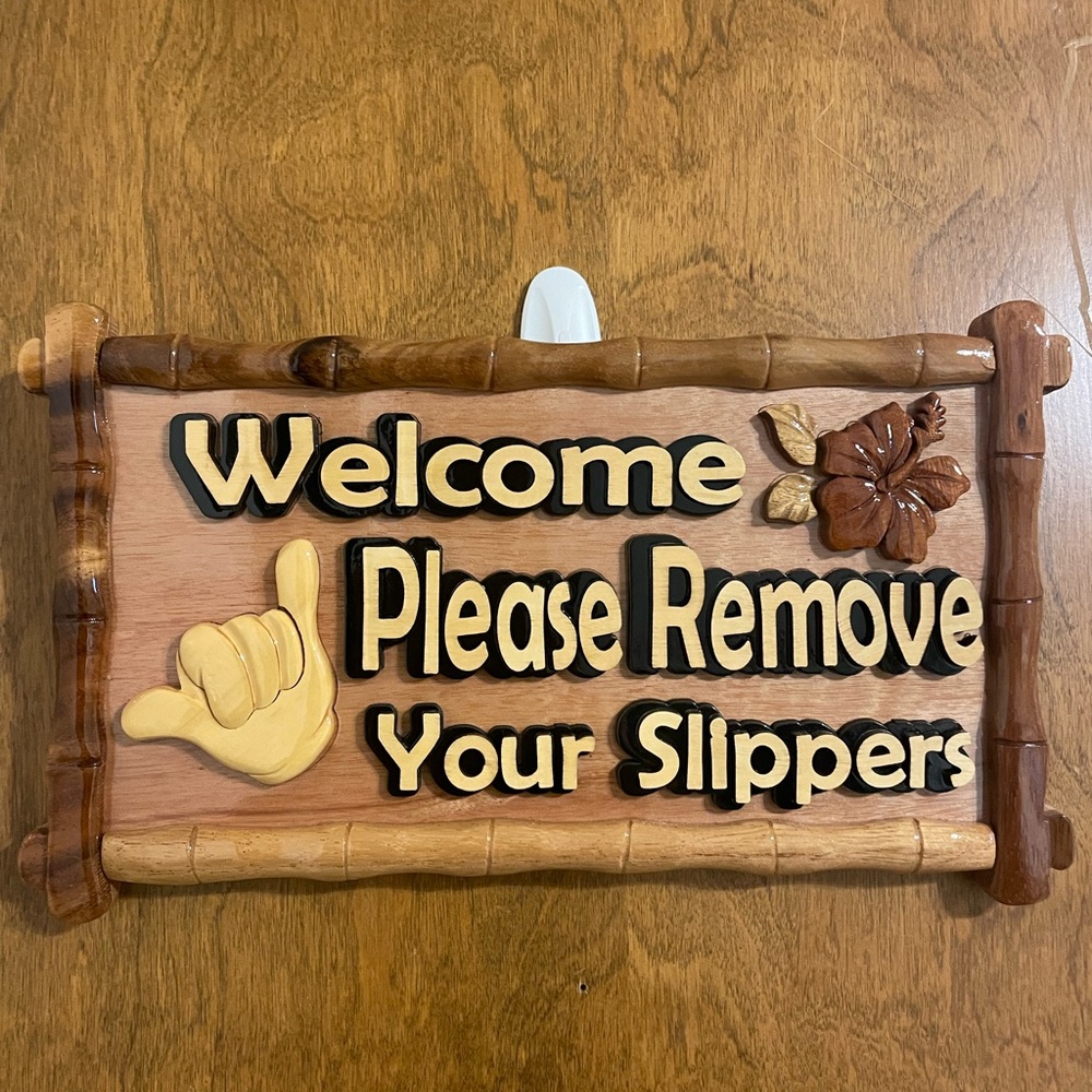 Hawaii themed Welcome sign